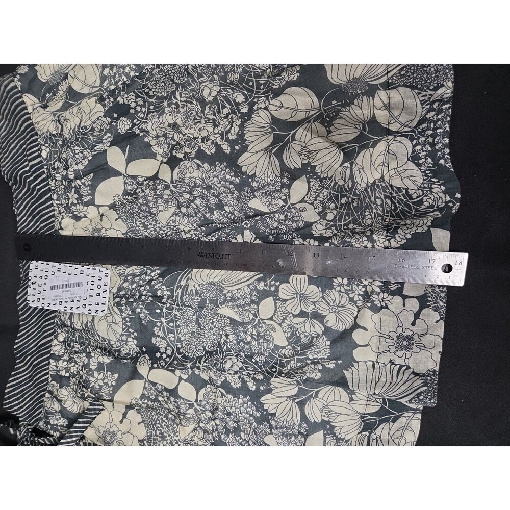 Mother The String Along Skirt Size Large Floral Grey Beige Short - Picture 6 of 10